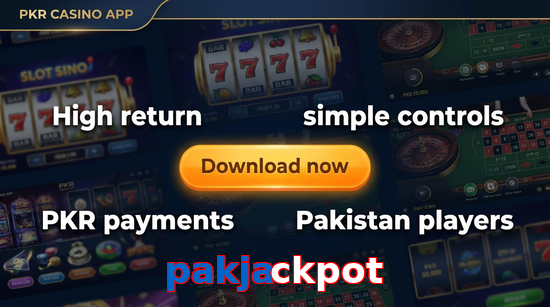 Main screen of Pakjackpot gamedownload page for PK players