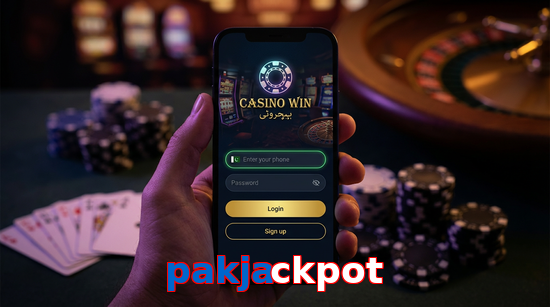 Main screen of Pakjackpot login page for PK players